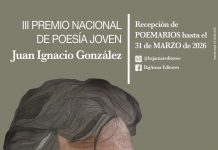 BaxAmar convoca’l III Premiu de Poesía Moza Juan Ignacio González Cartel cola semeya de Juan Ignacio González