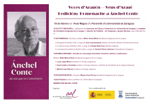 Participación asturiana nel homenaxe en Zaragoza al escritor n’aragonés Ánchel Conte