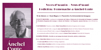 Participación asturiana nel homenaxe en Zaragoza al escritor n’aragonés Ánchel Conte