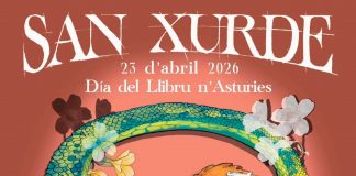 El Día del Llibru n’Asturies axunta llibros y rosques de San Xurde Cartel de San Xurde 2026